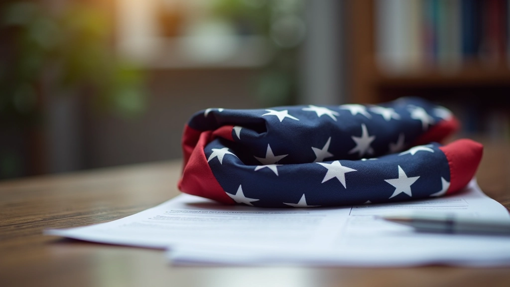 American flag and veteran identification documents symbolizing military service benefits for senior care